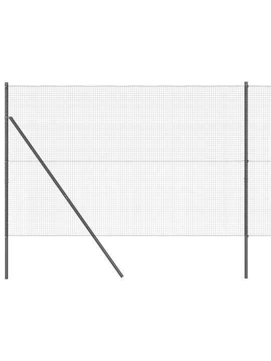 Hitsattu langa-aita 13 tolpalla harmaa 1.4x50 m teräs