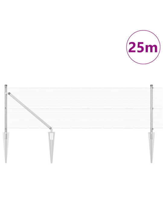 Hitsausaidat 13 piikkipostilla 0.4x25 m galvanoitu teräs