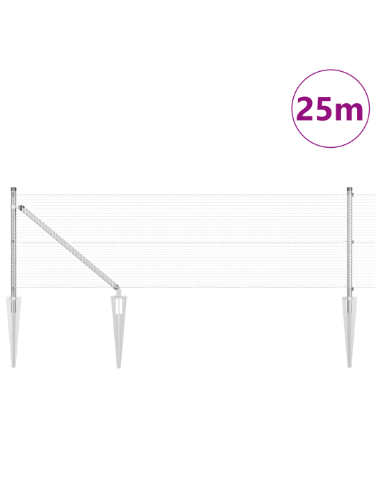 Hitsattu verkkoaita 13 piikkipostilla 0.8x25 m kuumasinkitty teräs