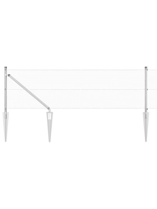 Hitsattu verkkoaita 13 piikkipostilla 0.8x25 m kuumasinkitty teräs