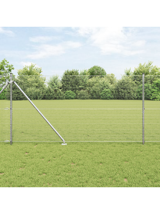 Hitsattu langa-aita 13 piikkipostilla 1.2x25 m galvanoidusta teräksestä