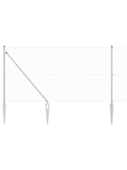 Hitsattu langaaita 13 piikkitolpalla 1,4x25 m galvanoitu teräs