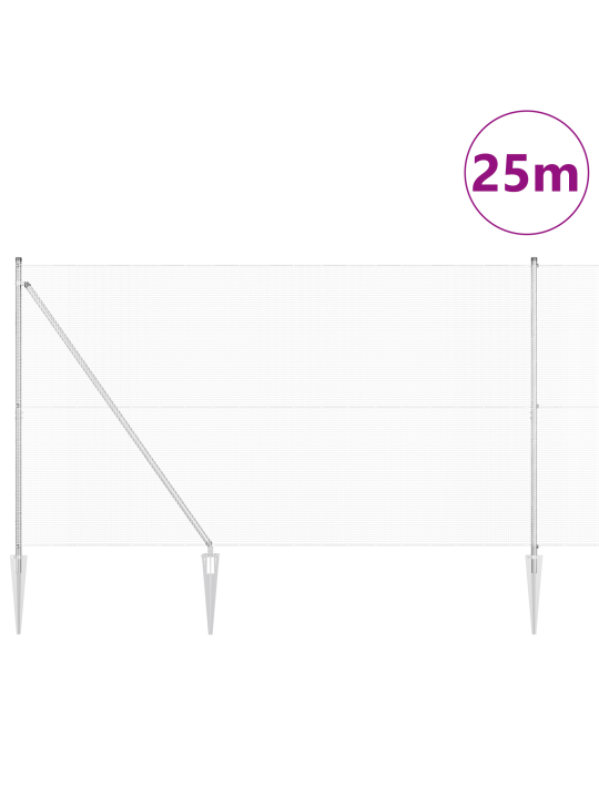 Hitsattu langaaita 13 paalua 1.6x25 m galvanoidusta teräksestä