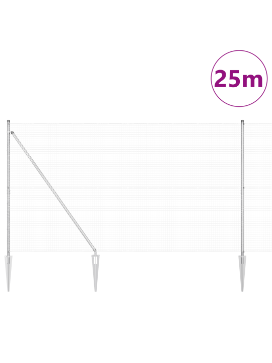 Hitsattu verkkoaita 13 piikkipostilla 1.6x25 m galvanoitu teräs