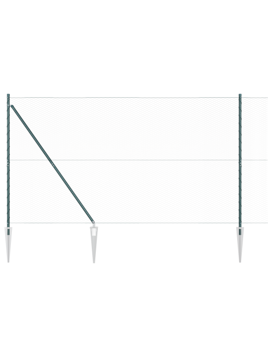 Kuusikulma Aita Vihreä 1.6x25 m Teräs