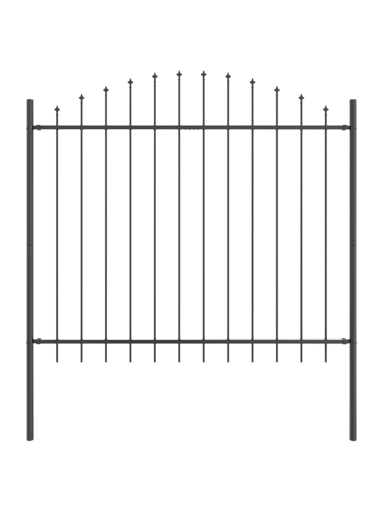Puutarhavaja hoop top harmaa 3,4x1,25 m teräs