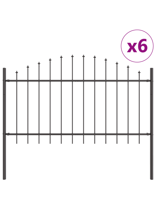 Puutarha-aita hoop top harmaa 10,2x1 m teräs