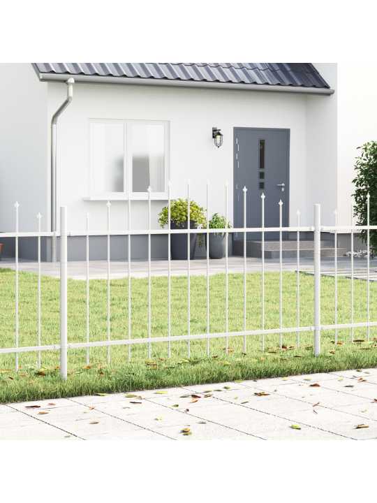 Puutarhaverkko hoop top valkoinen 3,4x1 m teräs