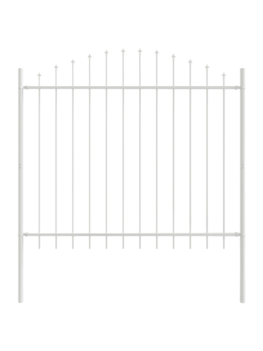 Puutarhakaide hoop-yläpäällä valkoinen 3,4x1,5 m teräs