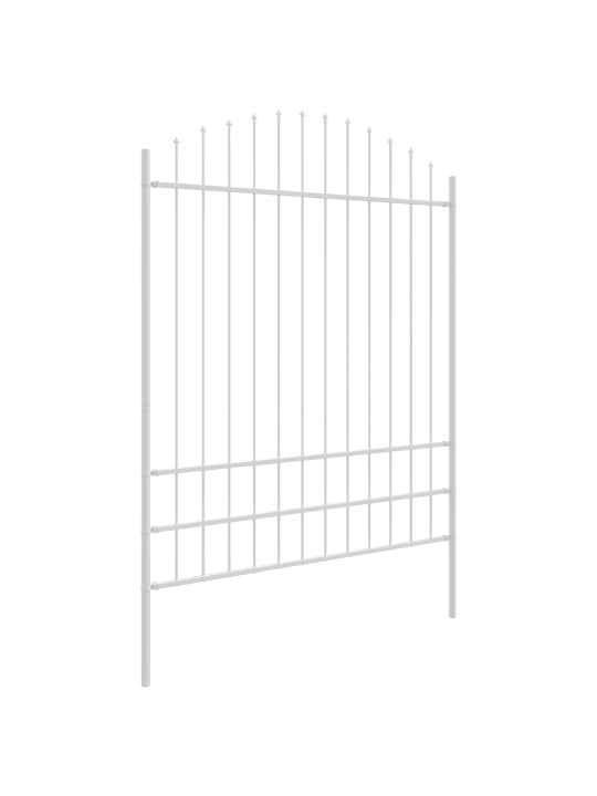 Puutarha-aita hoop-top valkoinen 10,2x2 m teräs