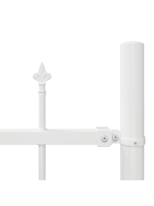 Puutarhaverkko hoop top valkoinen 11,9x1,75 m teräs