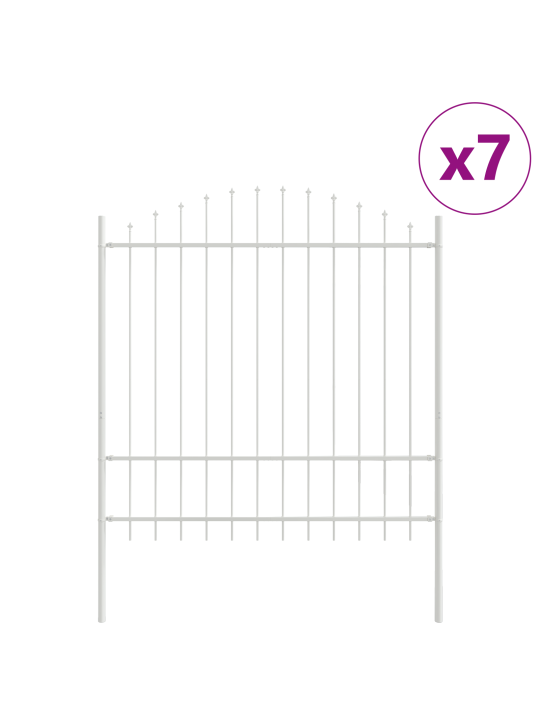 Puutarhaverkko hoop top valkoinen 11,9x1,75 m teräs