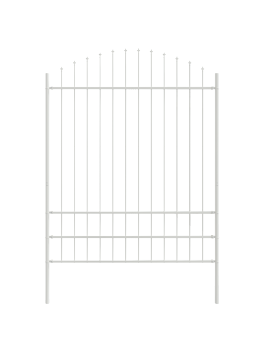Puutarhajalka hoop top valkoinen 11,9x2 m teräs