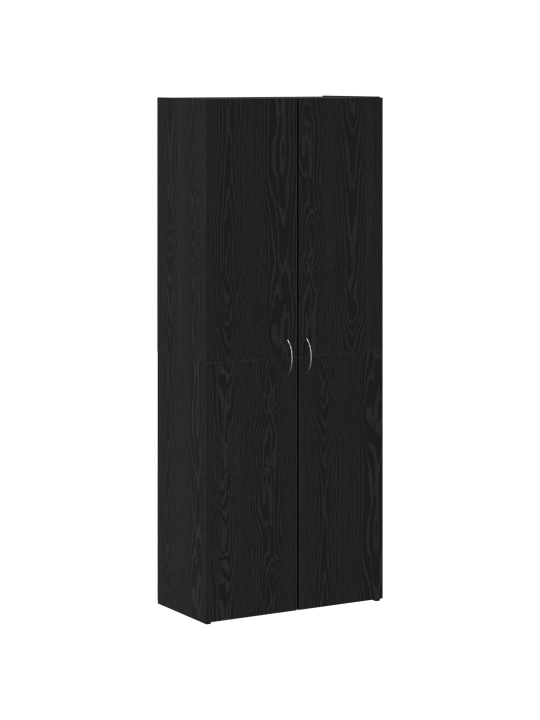 Arkistokaappi 2 kpl musta tammi tekninen puu 60 x 32 x 153 cm