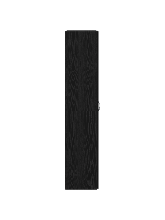 Arkistokaappi 2 kpl musta tammi tekninen puu 60 x 32 x 153 cm