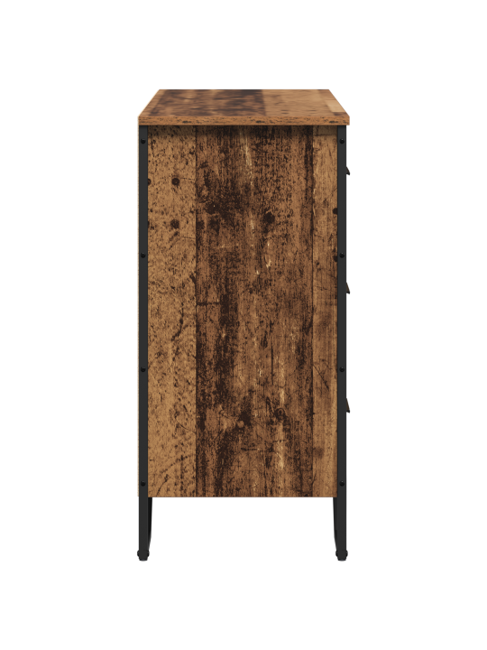 Laatikkosto vanha puu 91x35.5x74.5 cm tekninen puu