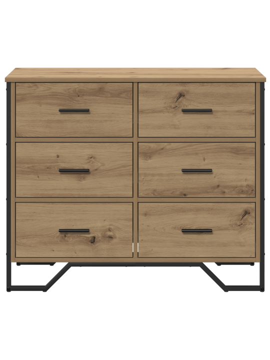 Laatikkokomero käsityöläisten tammi 91x35.5x74.5 cm insinööripuuta