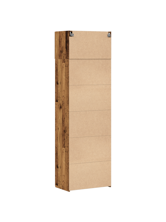 Säilytyskaappi vanha puu 70x42.5x225 cm tekninen puu