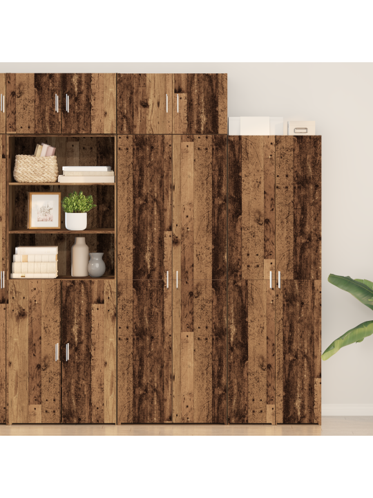 Säilytyskaappi vanha puu 70x42.5x225 cm tekninen puu