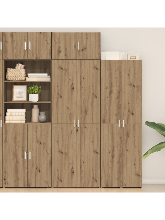 Säilytyskaappi tammipuu 70x42,5x225 cm tekninen puu