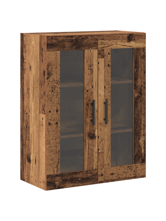 Seinäkaapit 2 kpl vanha puu 69.5x34x90 cm vahvistettu puu