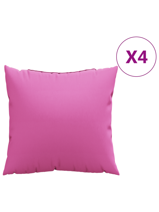 Viltityynyt 4 kpl pinkki 60x60 cm kangas