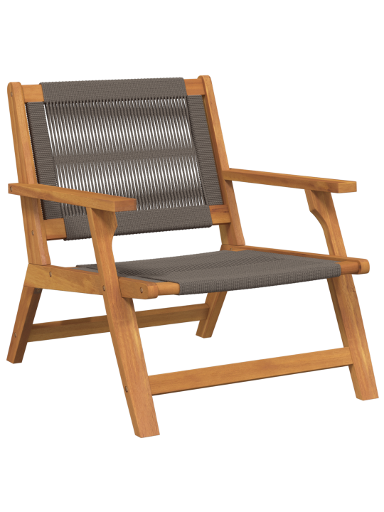 Puutarhatuolit 2 kpl harmaa 67x78x73 cm täysipuinen akaasia