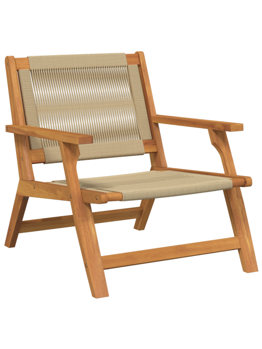 Puutarhatuolit 2 kpl beige 67x78x73 cm täysi akaasiapu