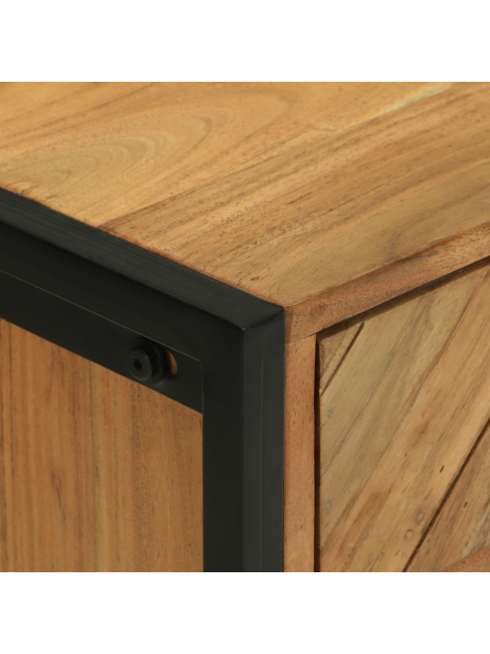 Highboard 50x35x75 cm täysi puu akaasiapu