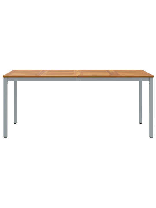 Puutarhapöytä 180x90x75 cm kiinteä akaasiapuu ja metalli