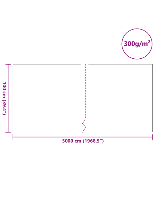 Lampifleece 300 g/㎡ 1x50 m