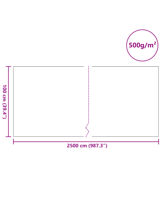 Lampifleece 500 g/㎡ 1x25 m