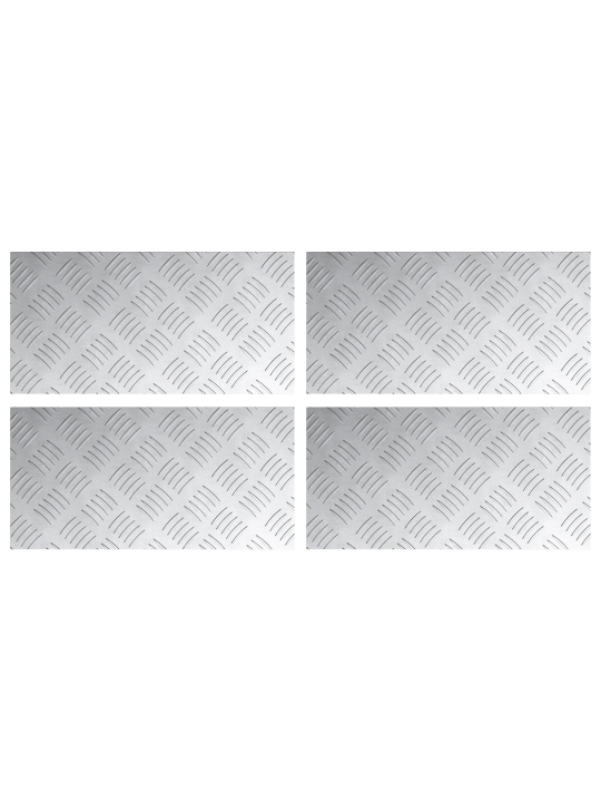 Alumiiniset tarkastuslevyt 4 kpl Liukumaton 40x20 cm