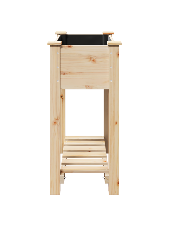 Puutarhan Istutuslaatikko Hyllyllä 71x37x76 cm Kiinteä Kuusi
